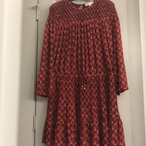 Michael Kors Maroon Leaf Dress - OBO